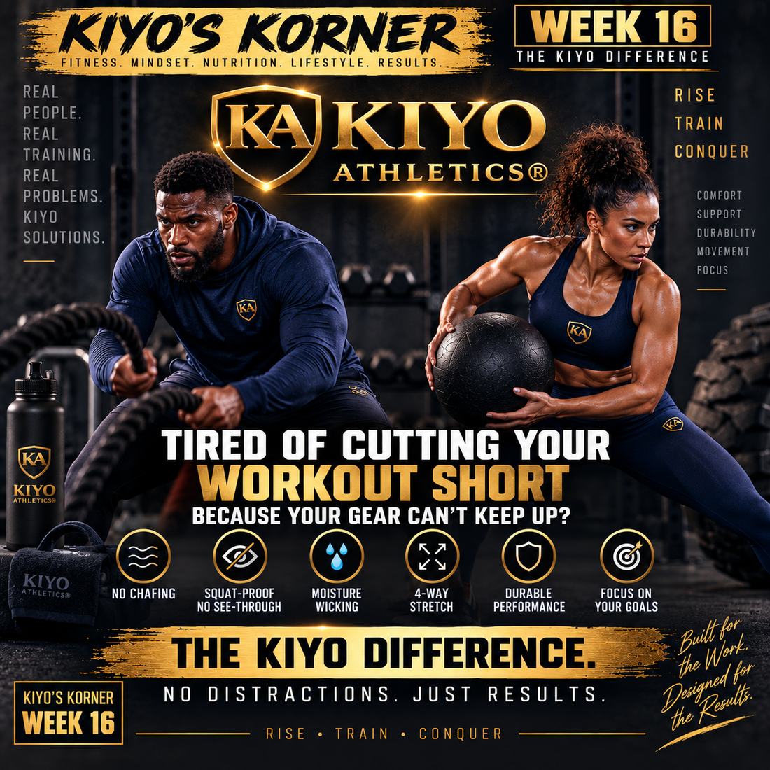 WEEK 16 - The Kiyo Difference : No Distractions. Just Results.