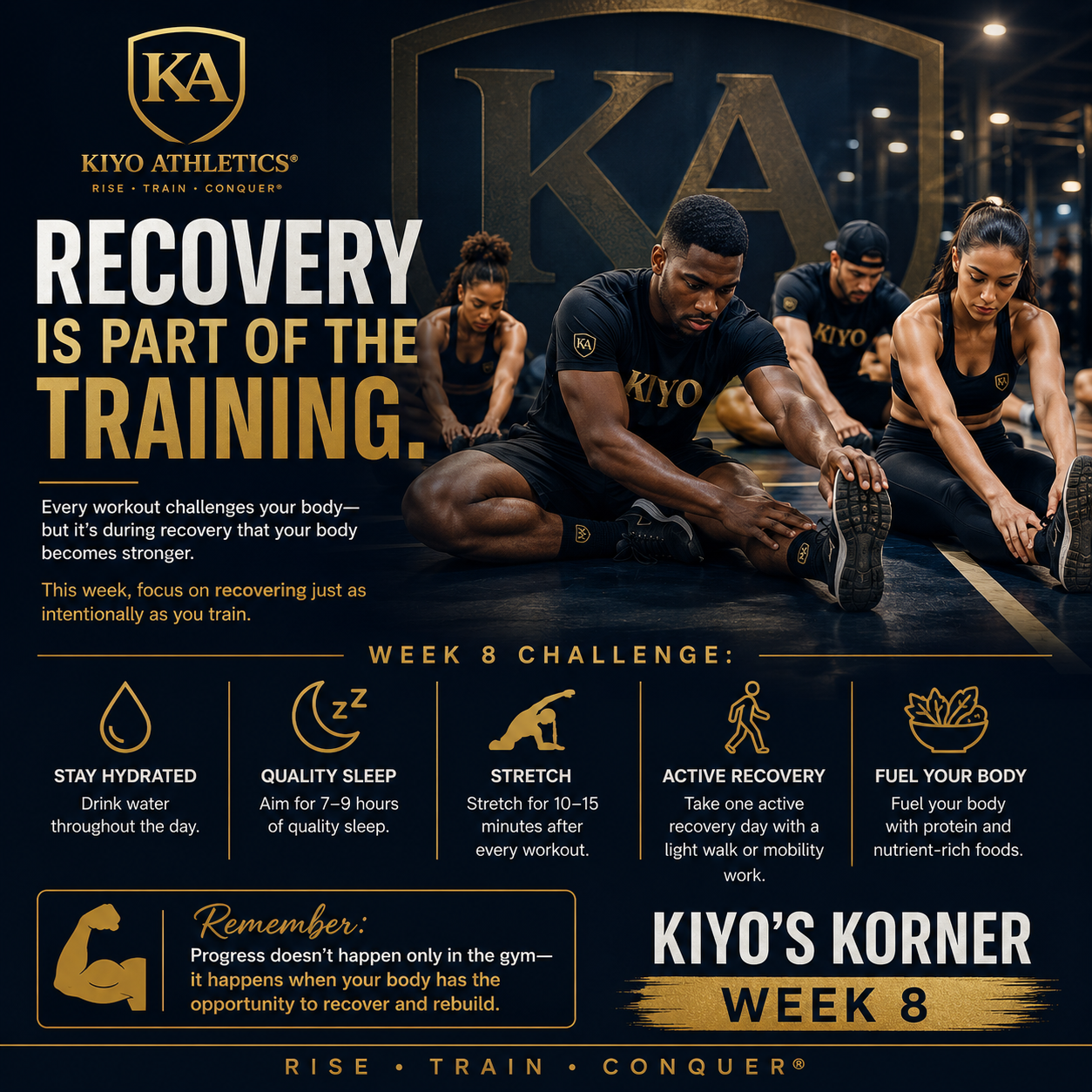WEEK 8 : Recovery Is Part of the Training