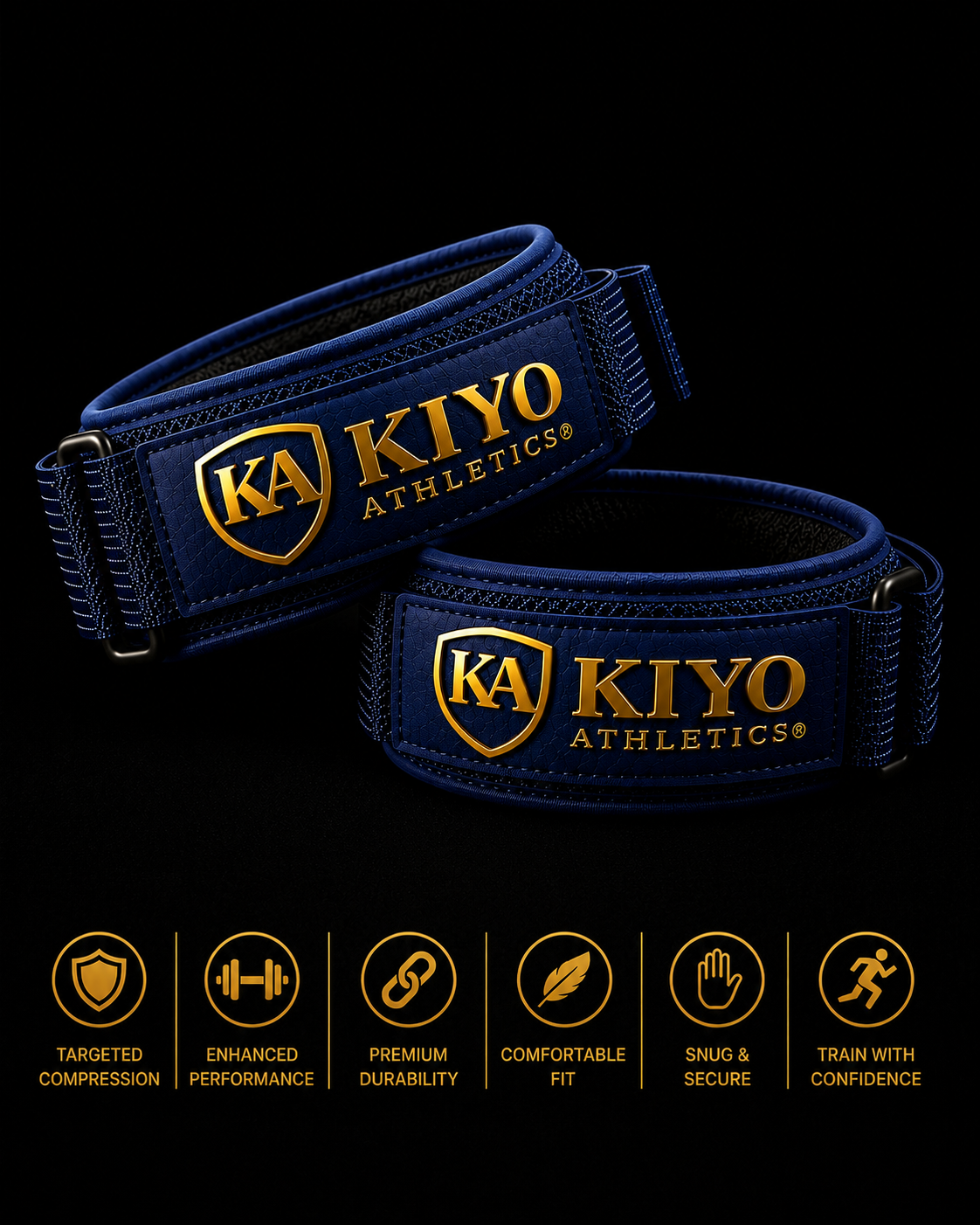 Kiyo Athletics Elbow Tendon Bands 2 Pack