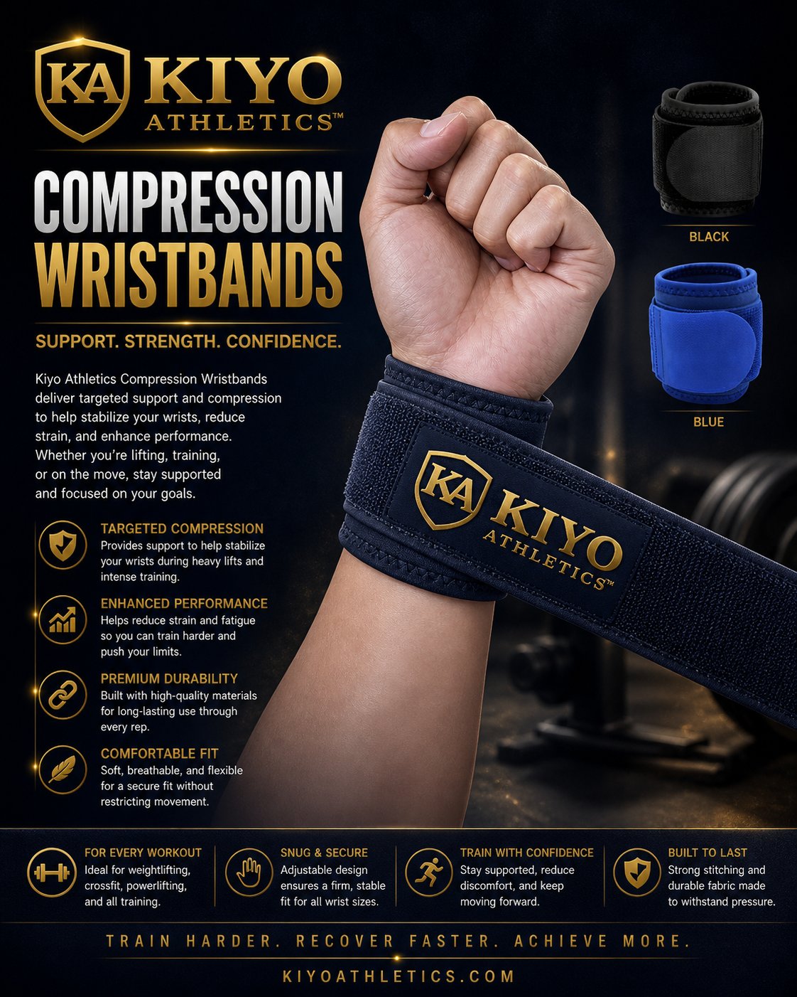 Kiyo Compression Wristbands