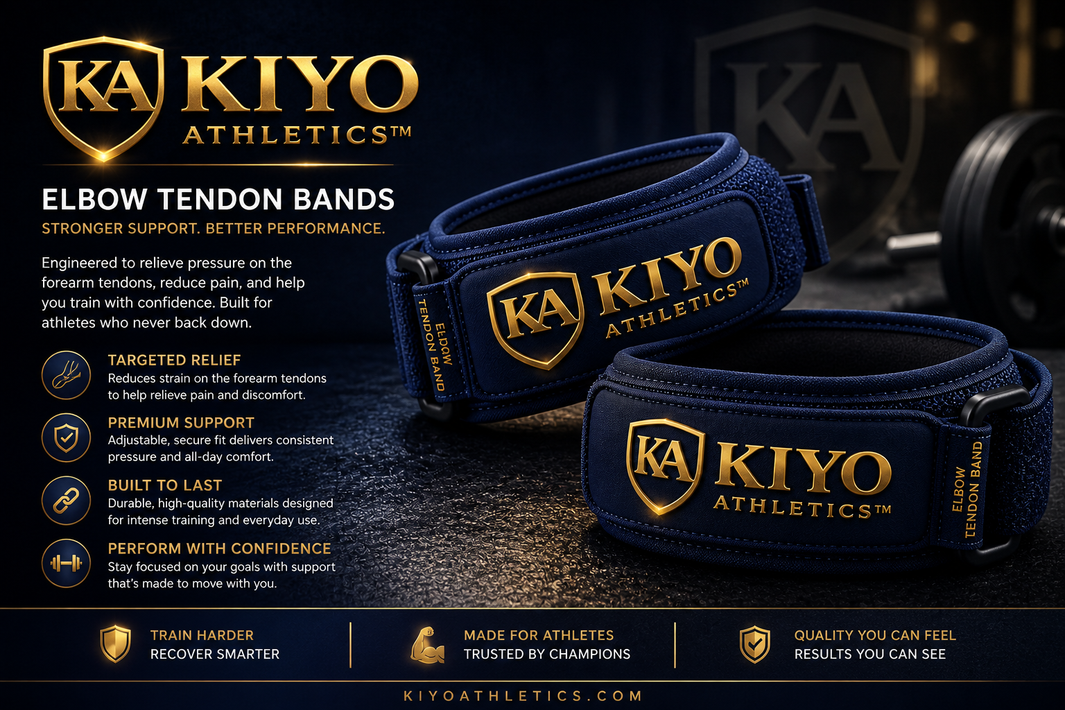 Elbow Tendon Bands 2 Pack