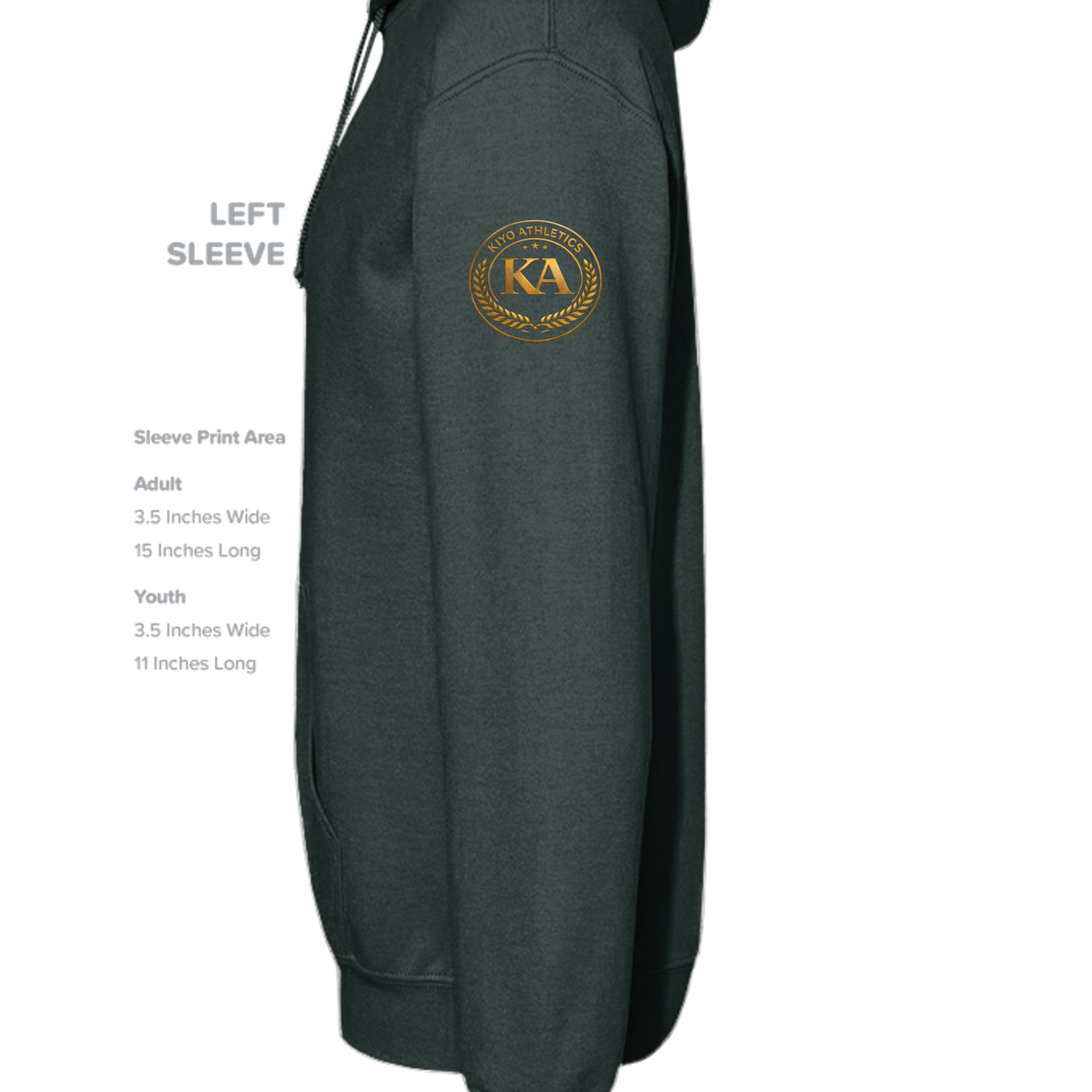FOREST GREEN - SF500 - SLEEVE_LEFT