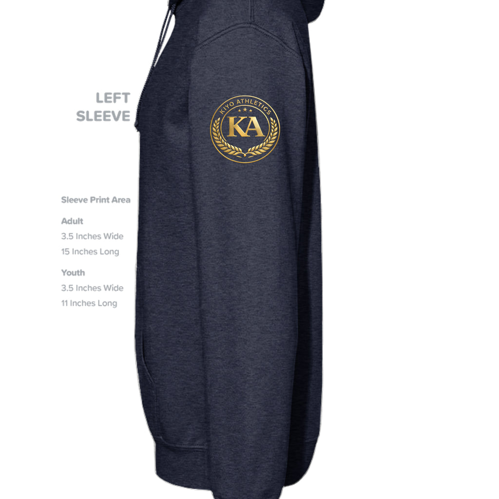 Classic Navy Heather - SS4500 - SLEEVE_LEFT